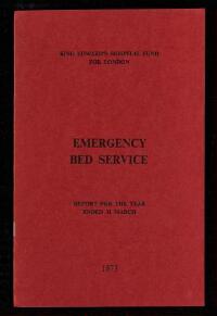 Emergency bed service : report for the year ended 31st March, 1973.